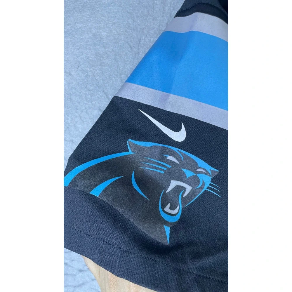 Nike Jersey Men XL Black Excellent Cam Newton Carolina Panthers Super Bowl 50